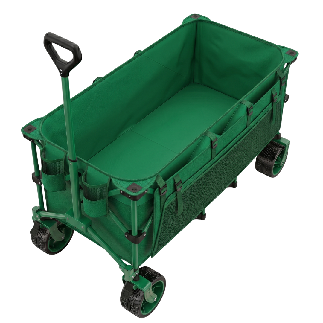 Steel Frame Wagon Cart Folding Storage Unit System 560 lb Capacity