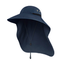 Sun Hat with Wide Brim and Neck Flap
