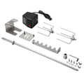 Universal Rotisserie Grill Kit with 28-Inch Spit Rod Motor Set