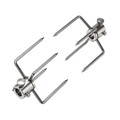 Universal Rotisserie Meat Fork Replacement Set, 4-Prong, 2-Pack